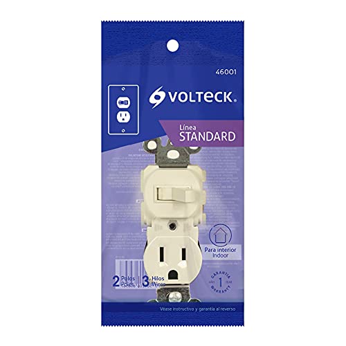 INTERRUPTOR Y CONTACTO LINEA STANDARD MARFIL VOLTECK 46001