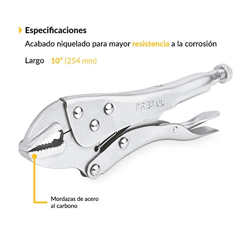 PINZA DE PRESION 10" RECTA PRETUL 22702