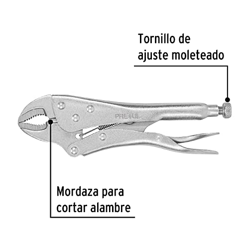 PINZA DE PRESION 10" MORDAZA CURVA PRETUL 22700