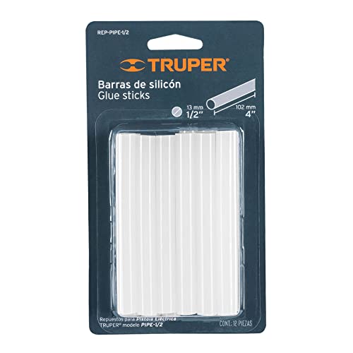 Blíster con 12 barras de silicón de repuesto para PIPE-1/2 17538