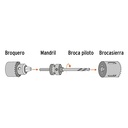 BROCASIERRA BIMETALICA PARA MANDRIL 3/8 - 1 1/8" TRUPER EXPERT