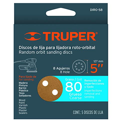 DISCO LIJA 5" GRANO 80 TRUPER 17942
