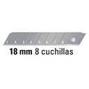 CUTTER PLASTICO CON ALMA METALICA 18MM PRETUL 22396