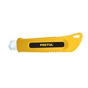 CUTTER PLASTICO CON ALMA METALICA 18MM PRETUL 22396