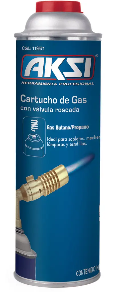 BOTE DE GAS ROSCADO 275GRS AKSI 119571