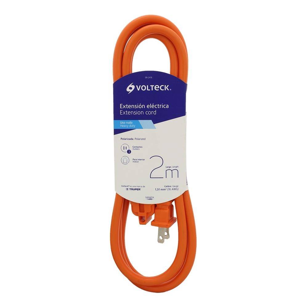EXTENSION ELECTRICA USO RUDO 2M VOLTECK 48042