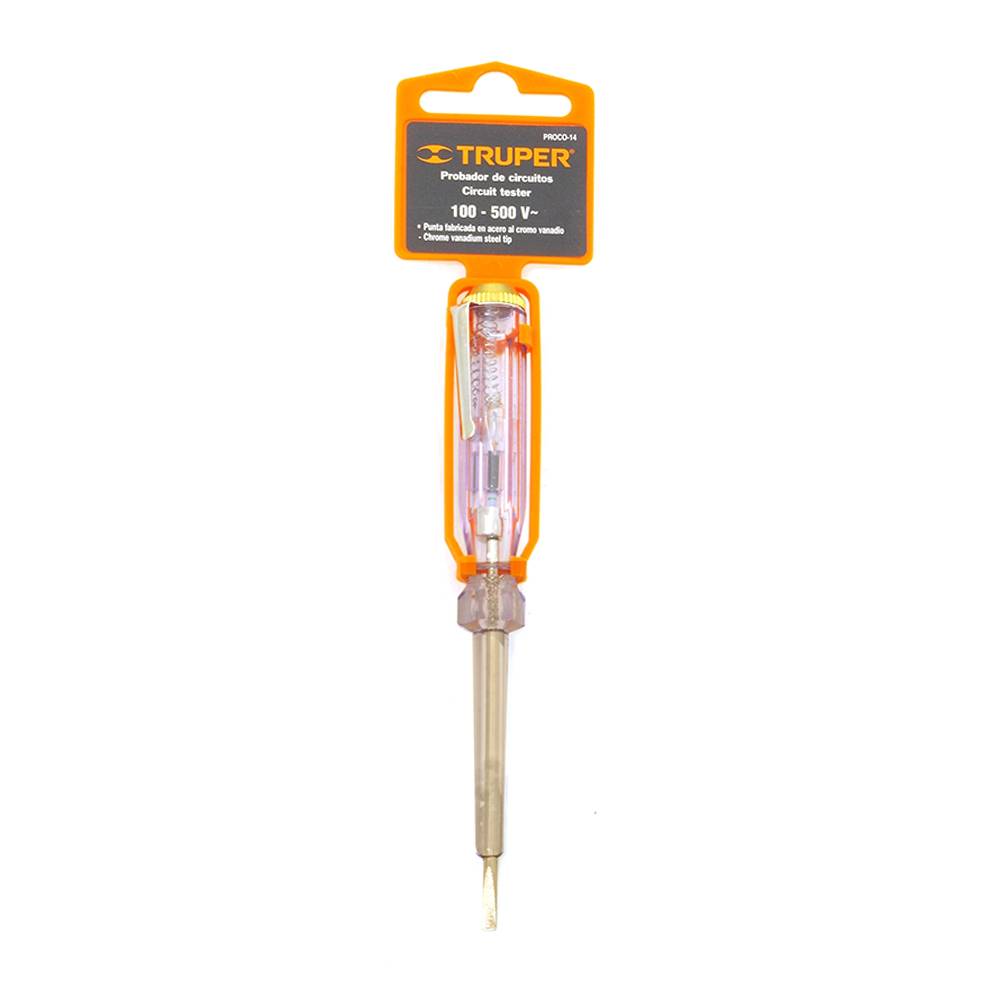 PROBADOR DE CIRCUITOS 14CM CORRIENTE ALTERNA TRUPER 13988