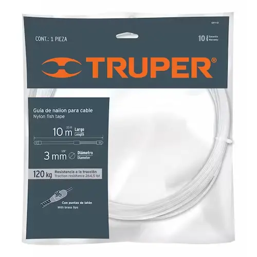 GUIA DE NYLON DE 10M PARA CABLE TRUPER 17755