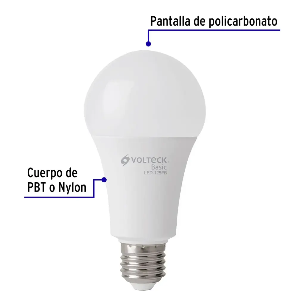 LAMPARA LED A19 16W LUZ DE DÍA VOLTECK BASIC (TRUPER) 28008