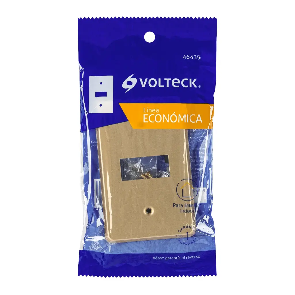 PLACA DE ALUMINIO 1 MOD LINEA ECONOMICA VOLTECK 46435