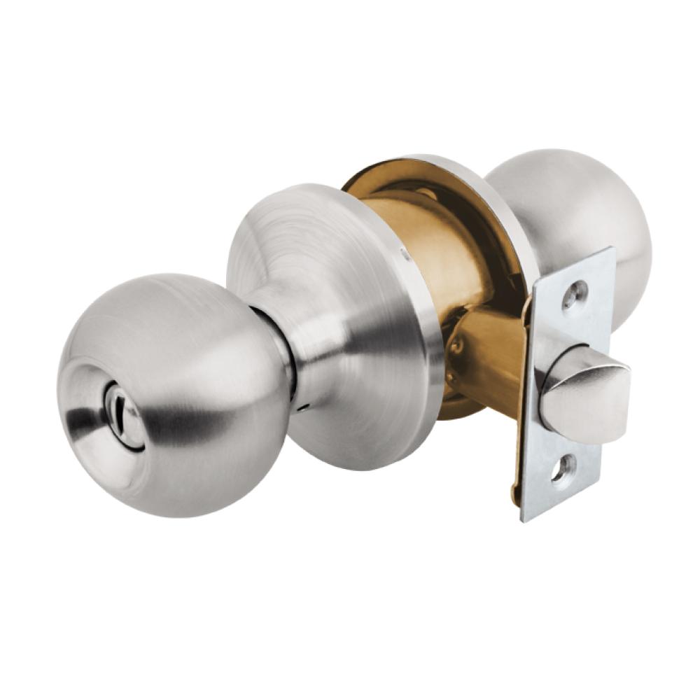 CERRADURA DE POMO TIPO ESFERA CROMO (ENTRADA PRINCIPAL) CAJA MAXTOOL AKSI 307127