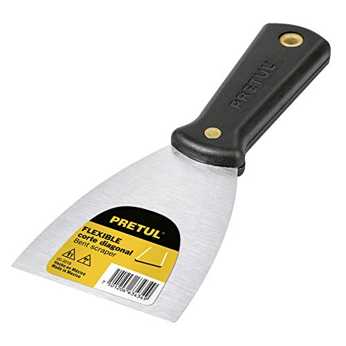 ESPATULA FLEXIBLE 4" CON MANGO PLASTICO PRETUL (TRUPER) 21517