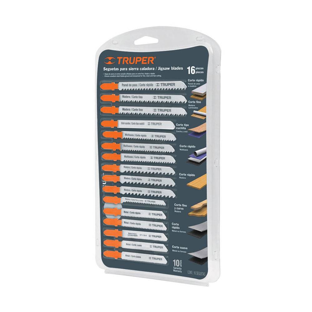 SEGUETA ZANCO "T" JUEGO 16PZ  TRUPER 16705