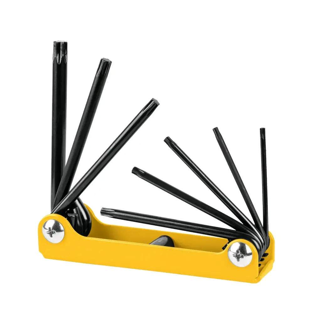 JUEGO DE LLAVES TORX 8 LLAVES TIPO NAVAJA PRETUL (TRUPER) 21395