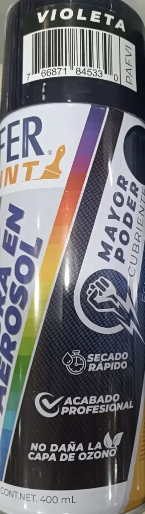 PINTURA AEROSOL VIOLETA 400ML AFER PAFVI
