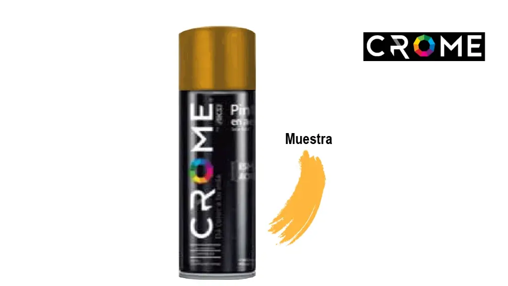 PINTURA EN AEROSOL AMARILLO MEDIO 400 ML CROME AKSI 114256