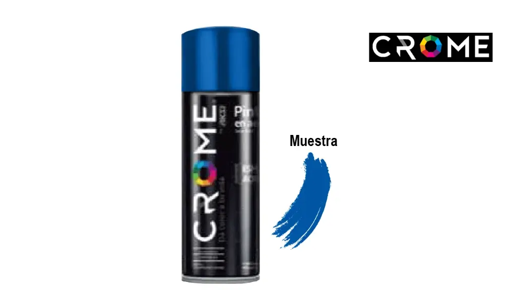 Pintura en aerosol azul rey crome aksi 114263