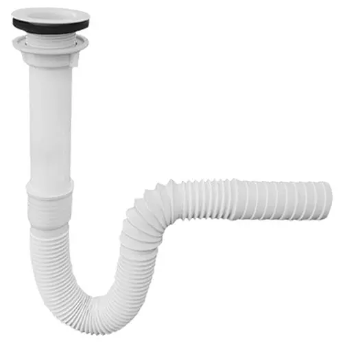 CESPOL FLEXIBLE C/ CABEZA PARA FREGADERO PVC ALBATROS 001-2