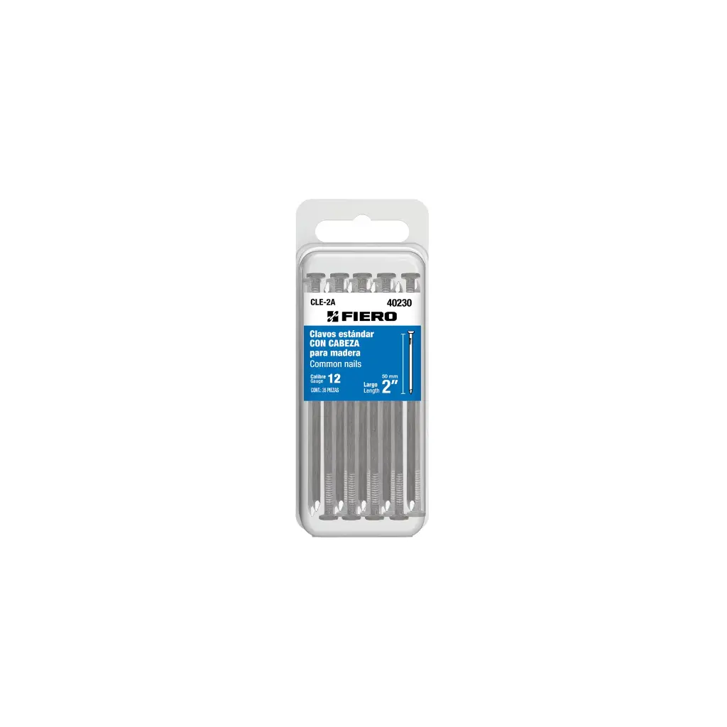 CLAVO PARA MADERA 2" BLISTER FIERO (TRUPER) 40230