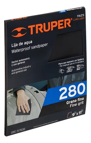 LIJA DE AGUA GRANO 280 TRUPER 11625