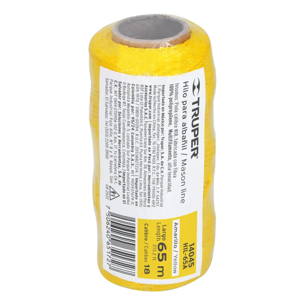 HILO PARA ALBAÑIL AMARILLO CH TRUPER 14045