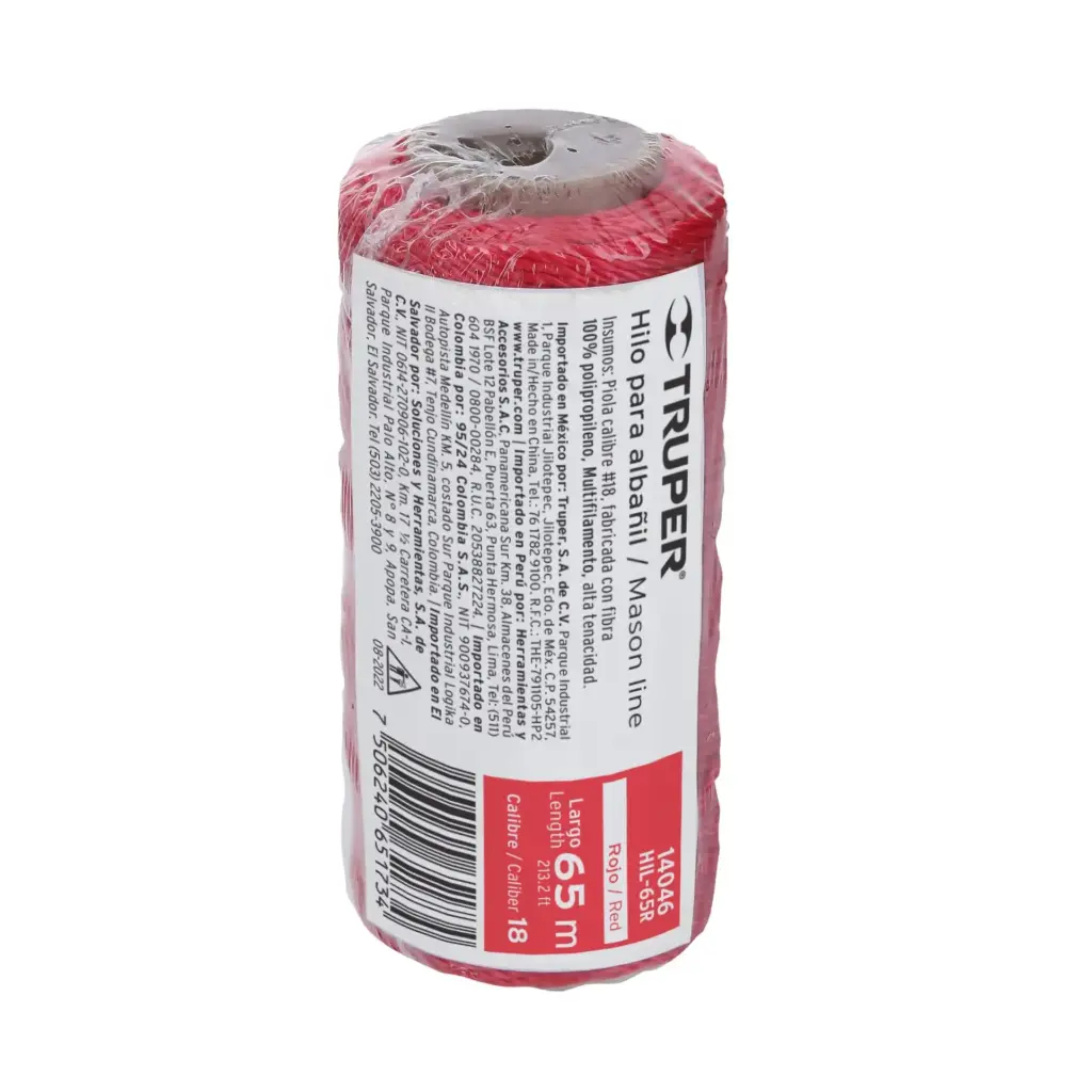 HILO PARA ALBAÑIL ROJO CH TRUPER 14046