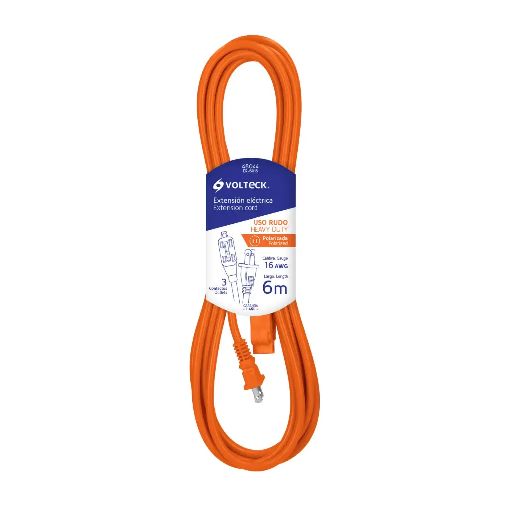 EXTENSION ELECTRICA USO RUDO 6M VOLTECK (TRUPER) 48044