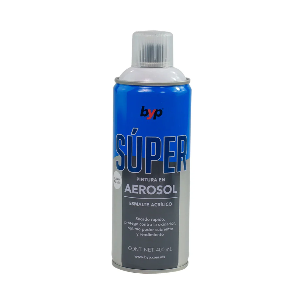 AEROSOL SÚPER BLANCO BRILLANTE 400ML BYP ABBS00