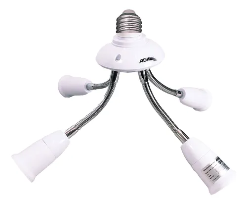 PORTALAMPARA CON 4 BRAZOS FLEXIBLES BASE E27 ADIR 15902