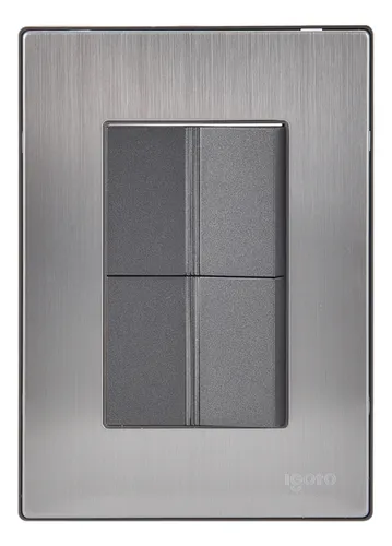 [INOX2010] PLACA 2 APAGADORES SENC GRANDES INOX OXFORD IGOTO INOX2010