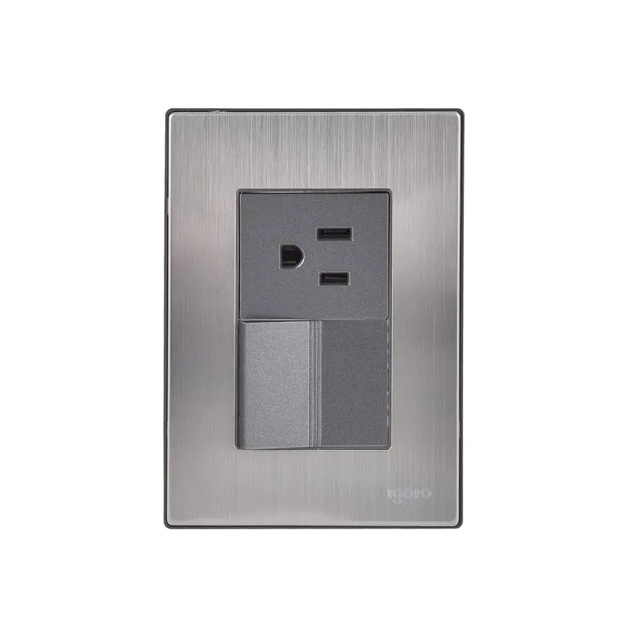 PLACA APAGADOR SENC Y CONT ATERRIZ INOX OXFORD IGOTO INOX2002