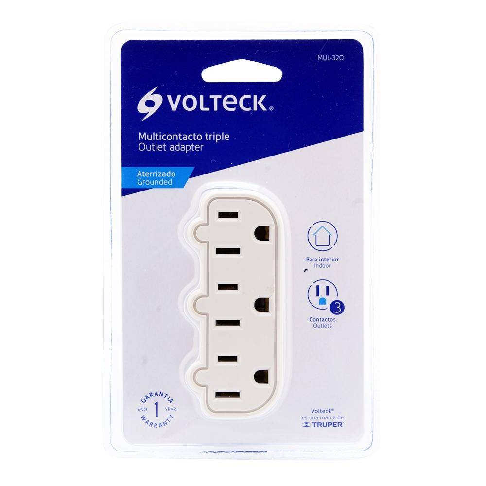 MULTICONTACTO TRIPLE CON TIERRA VOLTECK 46810