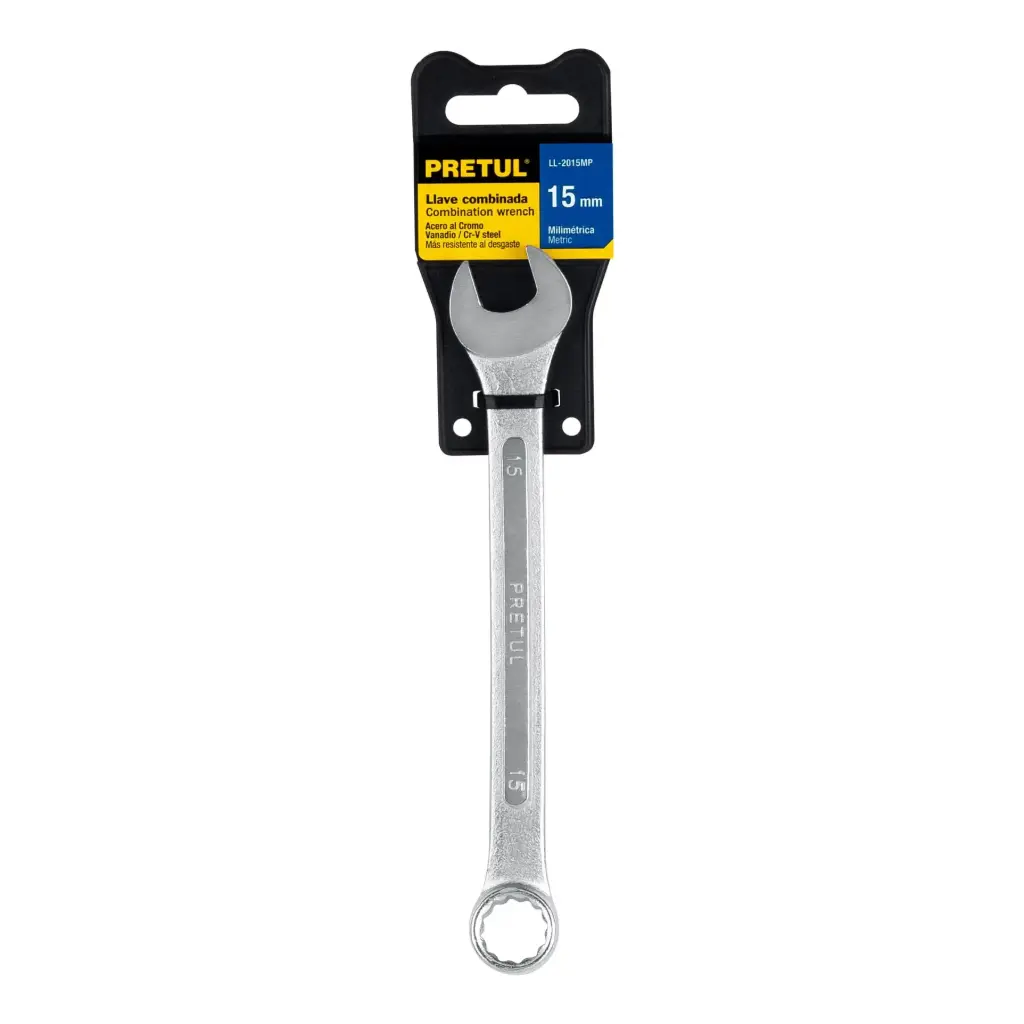 LLAVE COMBINADA MILIMETRICA 15MM PRETUL (TRUPER) 21909