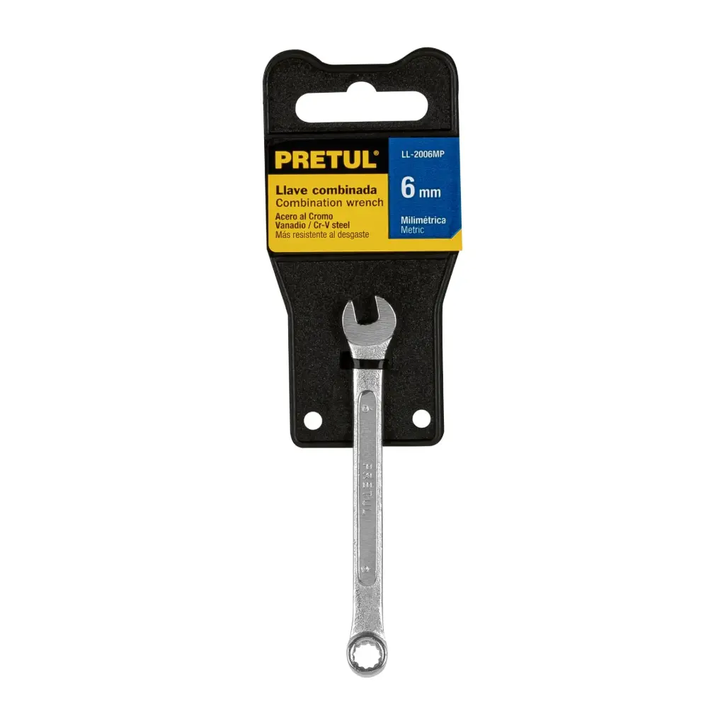 LLAVE COMBINADA MILIMETRICA 6MM PRETUL (TRUPER) 21900