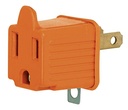 ADAPTADOR 3 A 2 NARANJA VOLTECK 46256
