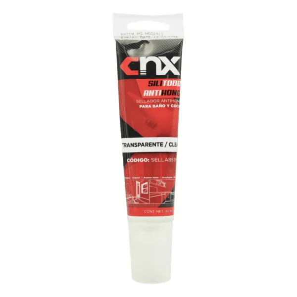 SILICON BAÑOS Y COCINAS TRANSPARENTE 85ML CNX SELLA85TM