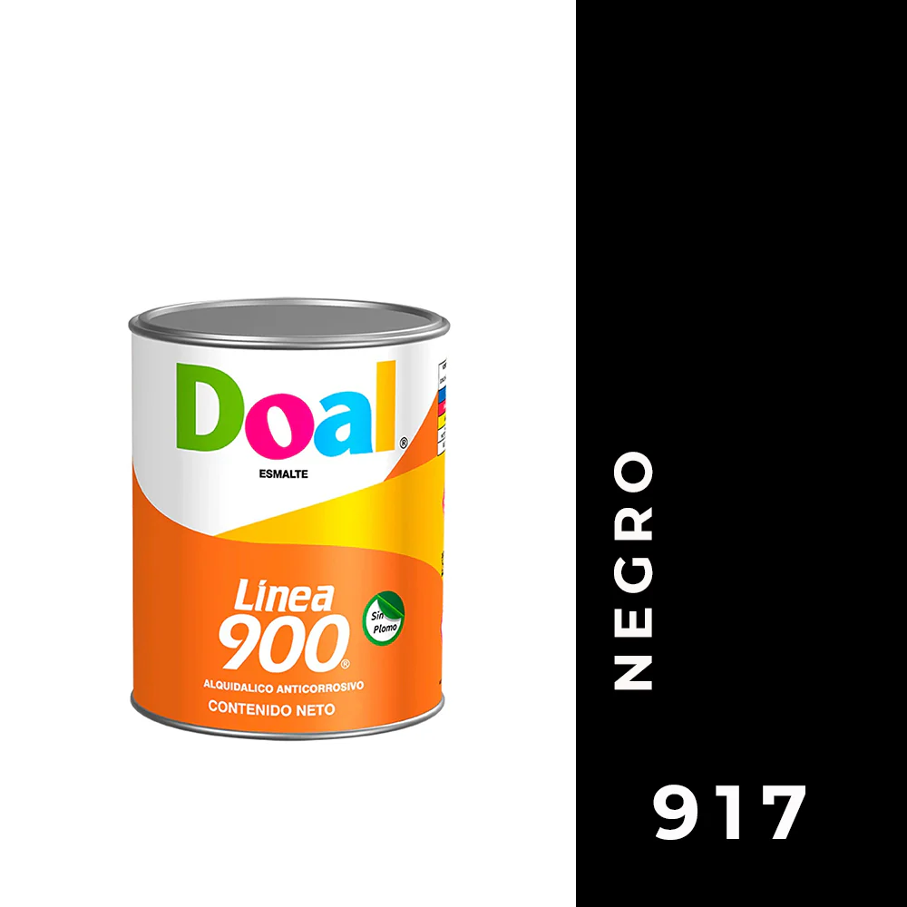 [917] PINTURA DOAL 250ML LINEA 900 NEGRO-917