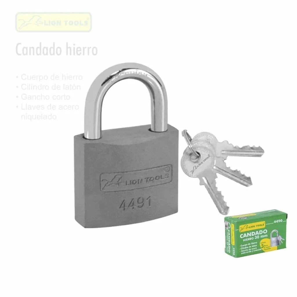 CANDADO HIERRO 40MM LION TOOLS 4491