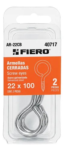 BLISTER CON 2 ARMELLAS CERRADAS 22 x 100 FIERO (TRUPER) 40717