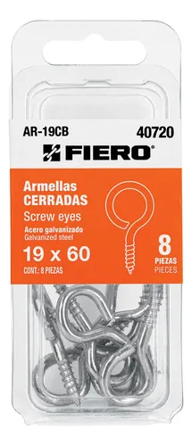 BLISTER CON 8 ARMELLAS CERRADAS DE 19 x 60, FIERO (TRUPER) 40720