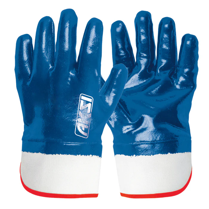 GUANTES TEXTILES CON RECUBRIMIENTO DE NITRILO CON PUÑO DE SEGURIDAD AKSI 103719