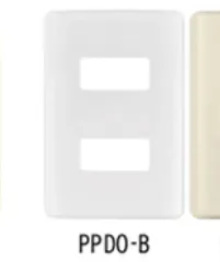 PLACA 2 MODULOS DE ABS, BLANCA, VOLTECK BASIC (TRUPER) 27223