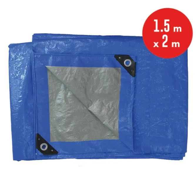 [LP110152A] LONA AZUL DE POLIETILENO 1.5MTS X 2MTS 110G/M2 BYP LP110152A