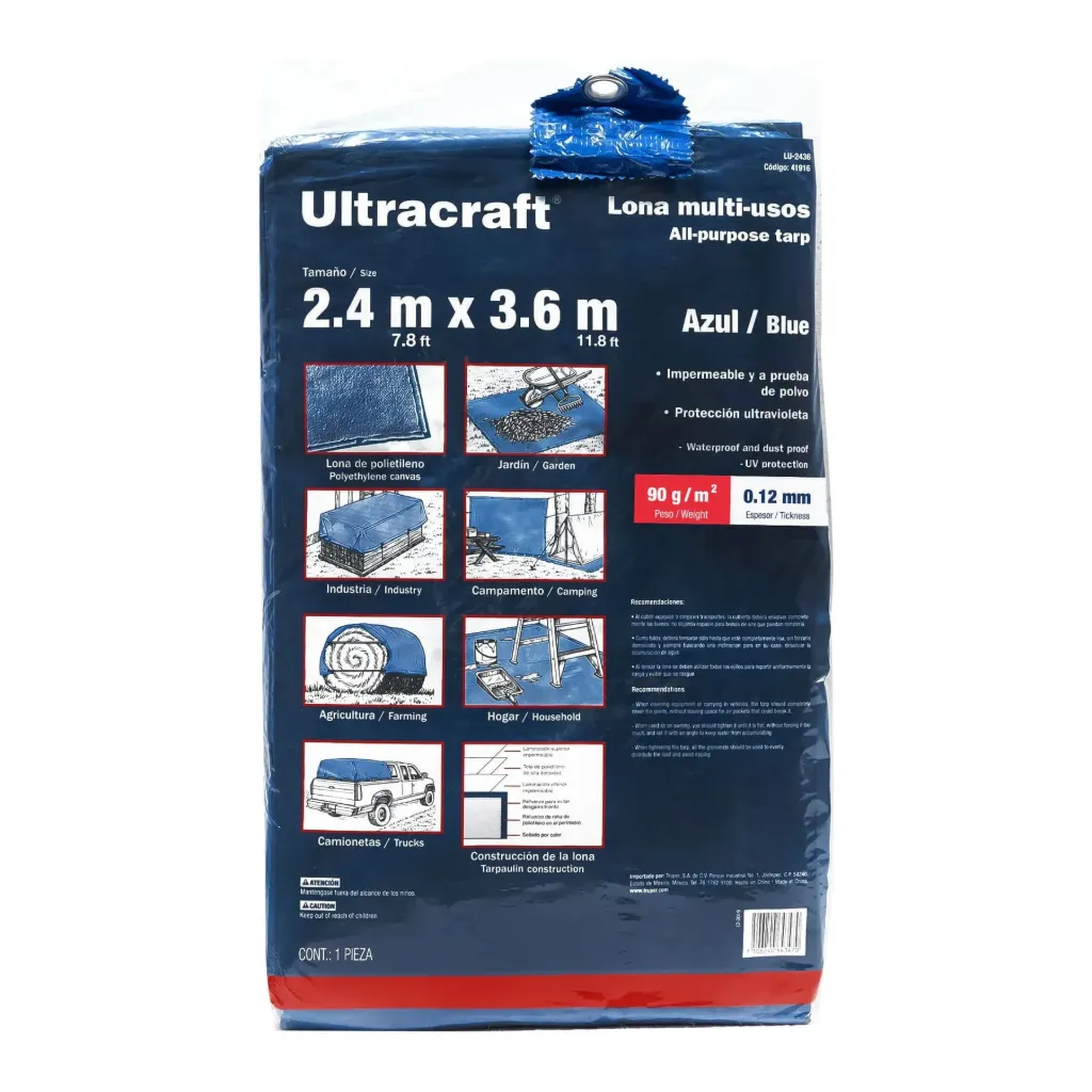[41916] LONA 2.4X3.6M AZUL ULTRACRAFT (TRUPER) 41916