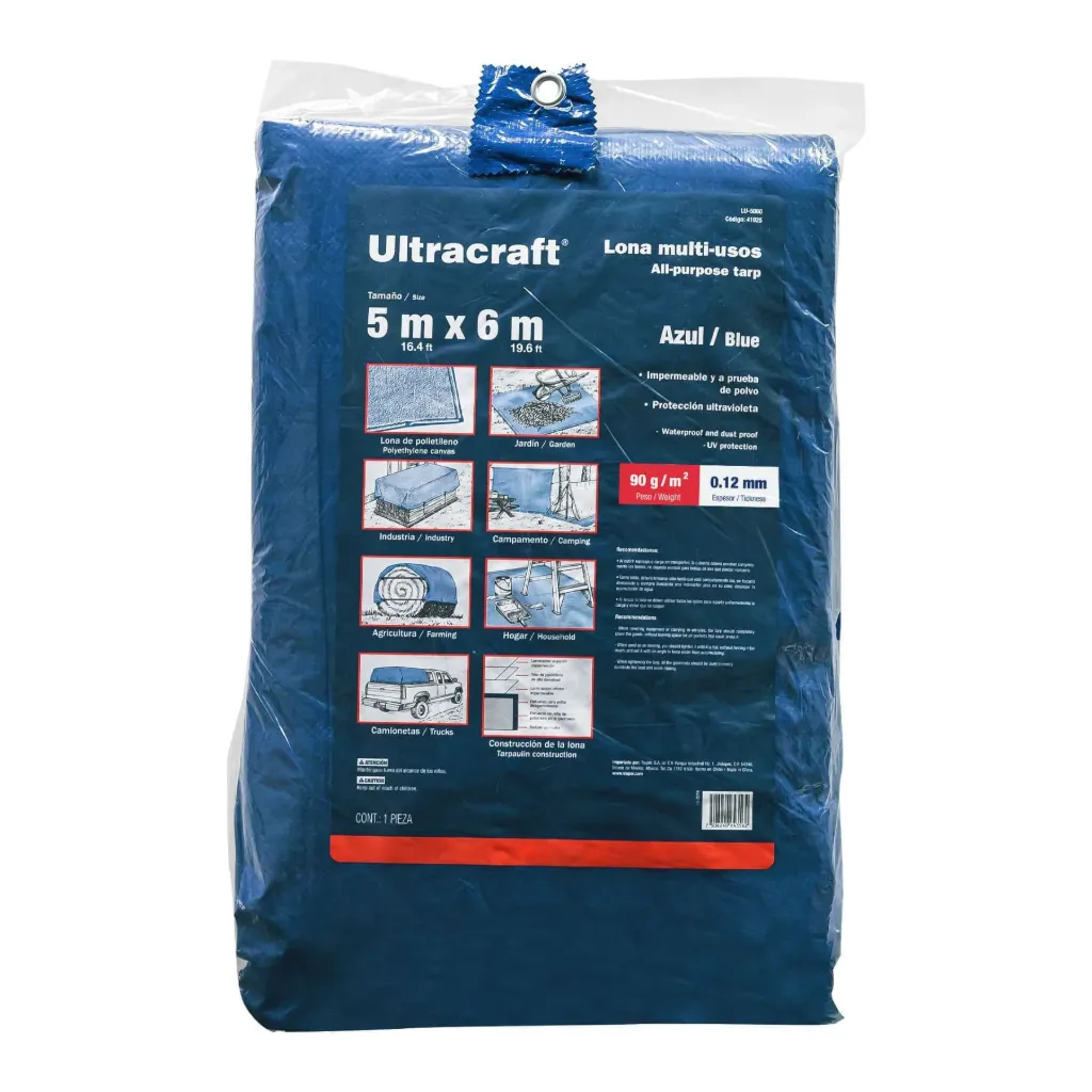 LONA 5X6M AZUL ULTRACRAFT (TRUPER)  41925