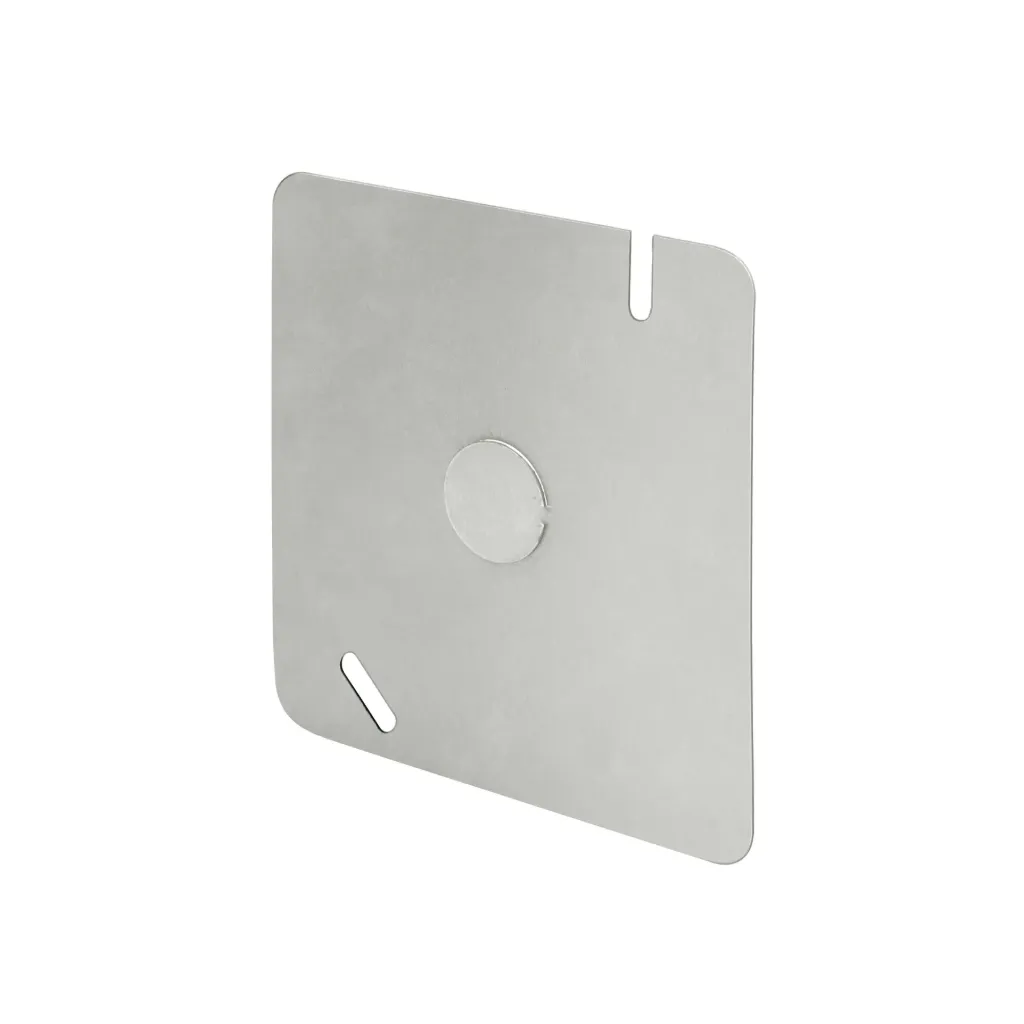 [45009] TAPA METALICA PARA CAJA CUADRADA 4"x 4" VOLTECK (TRUPER) 45009
