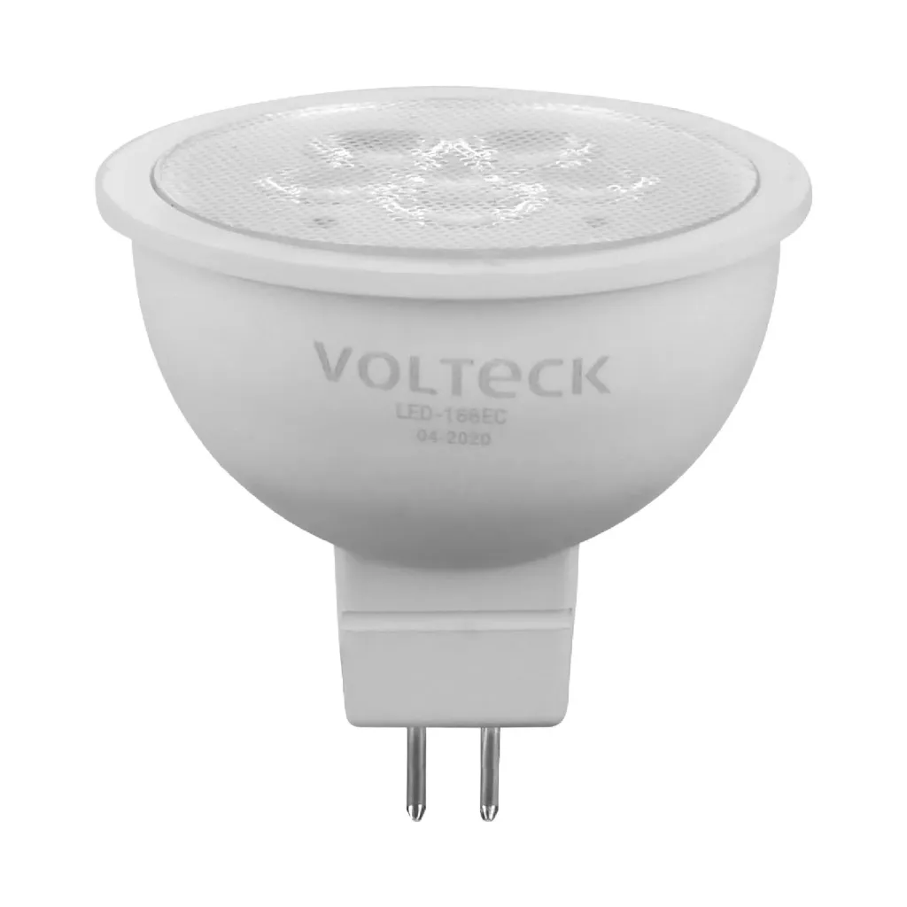 [46179] LAMPARA LED 6W TIPO MR 16 BASE GU5.3 LUZ CALIDA VOLTECK (TRUPER) 46179