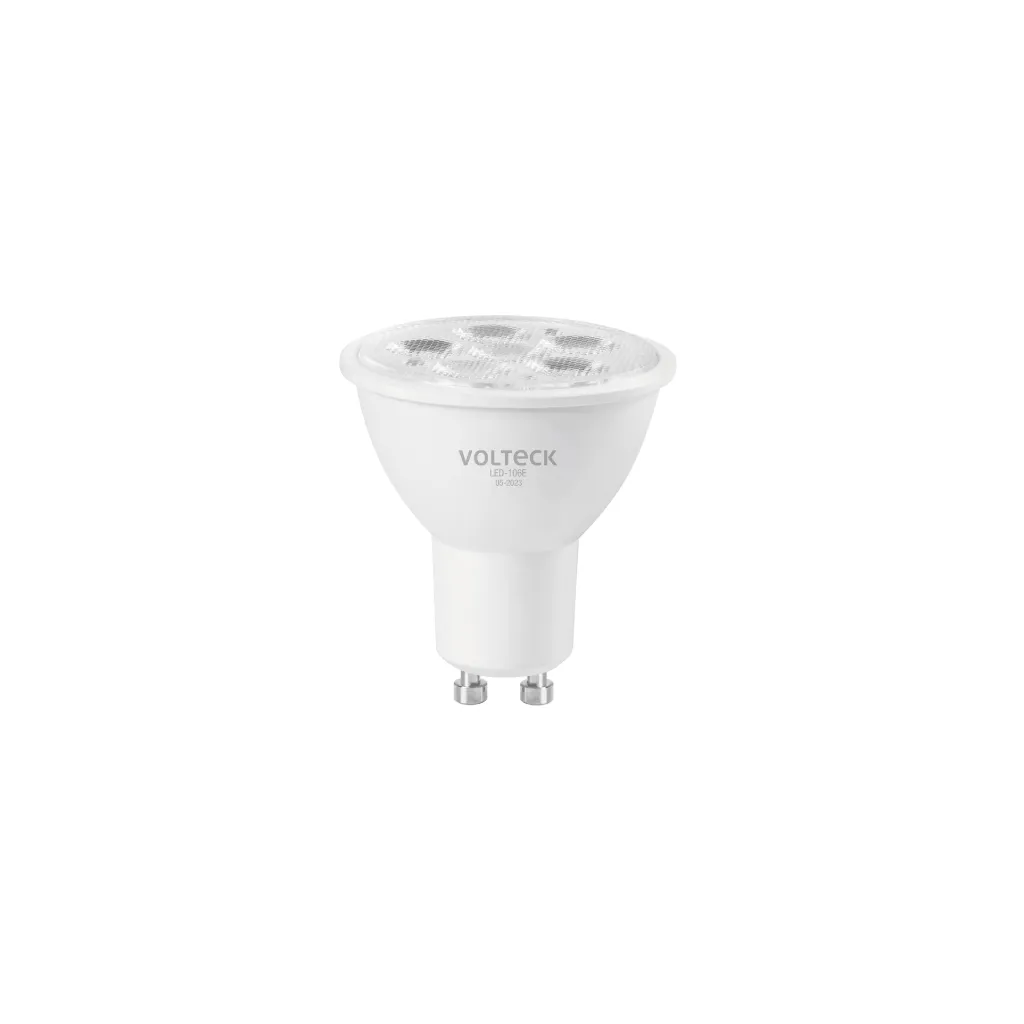 LAMPARA  LED 6W TIPO MR 16 BASEGU10 LUZ DE DIA VOLTECK (TRUPER) 46217