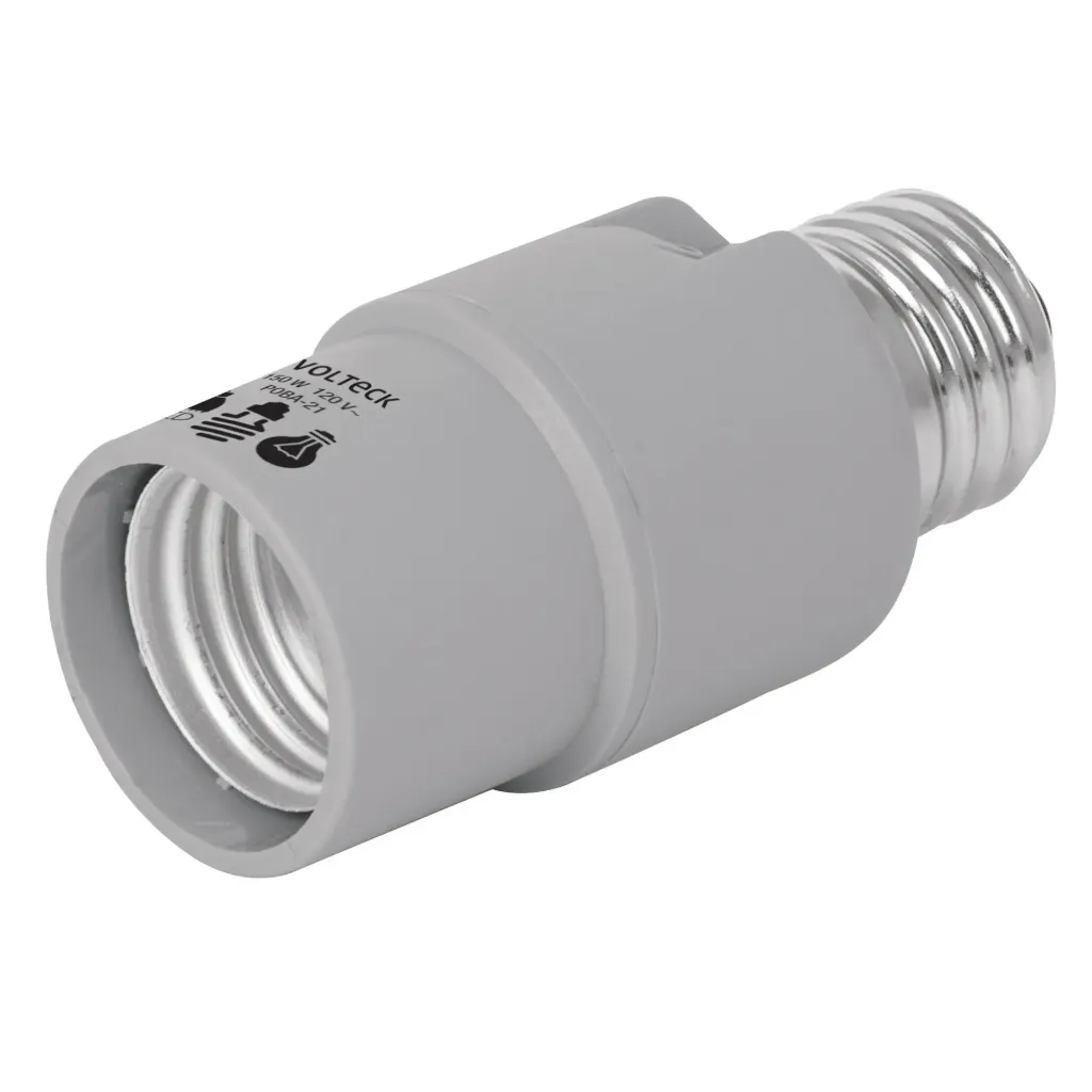 [46534] PORTALAMPARA CON SENSOR DE LUZ VOLTECK (TRUPER) 46534