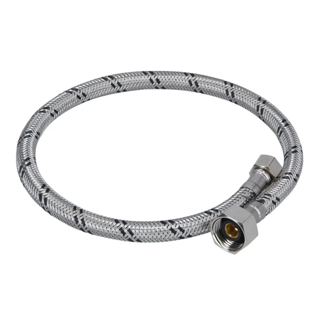 [45490] MANGUERA LAVABO/FREGADERO FLEXIBLE DE ACERO INOXIDABLE 1/2"x 3/8"X 55cm FOSET (TRUPER) 45490